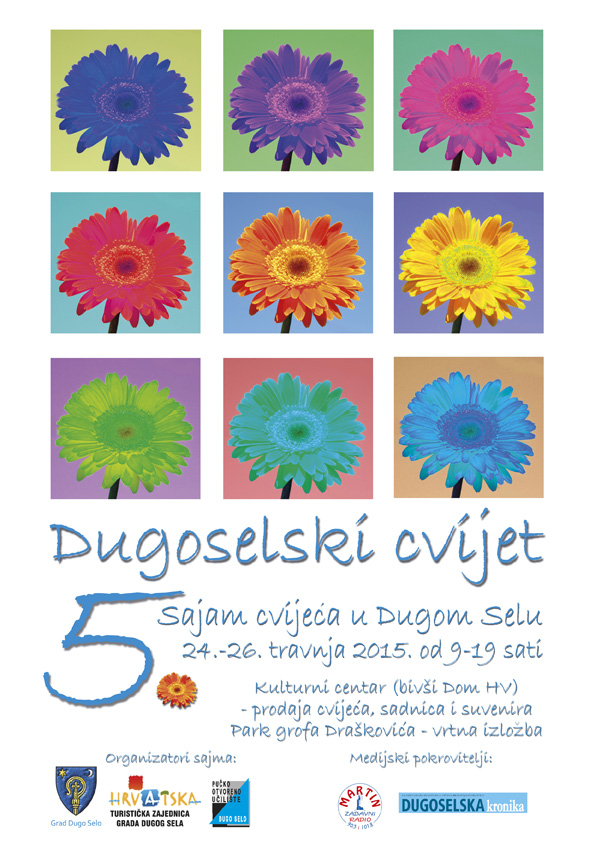 Grad Dugo Selo sajam cvijeca plakat B2 2015